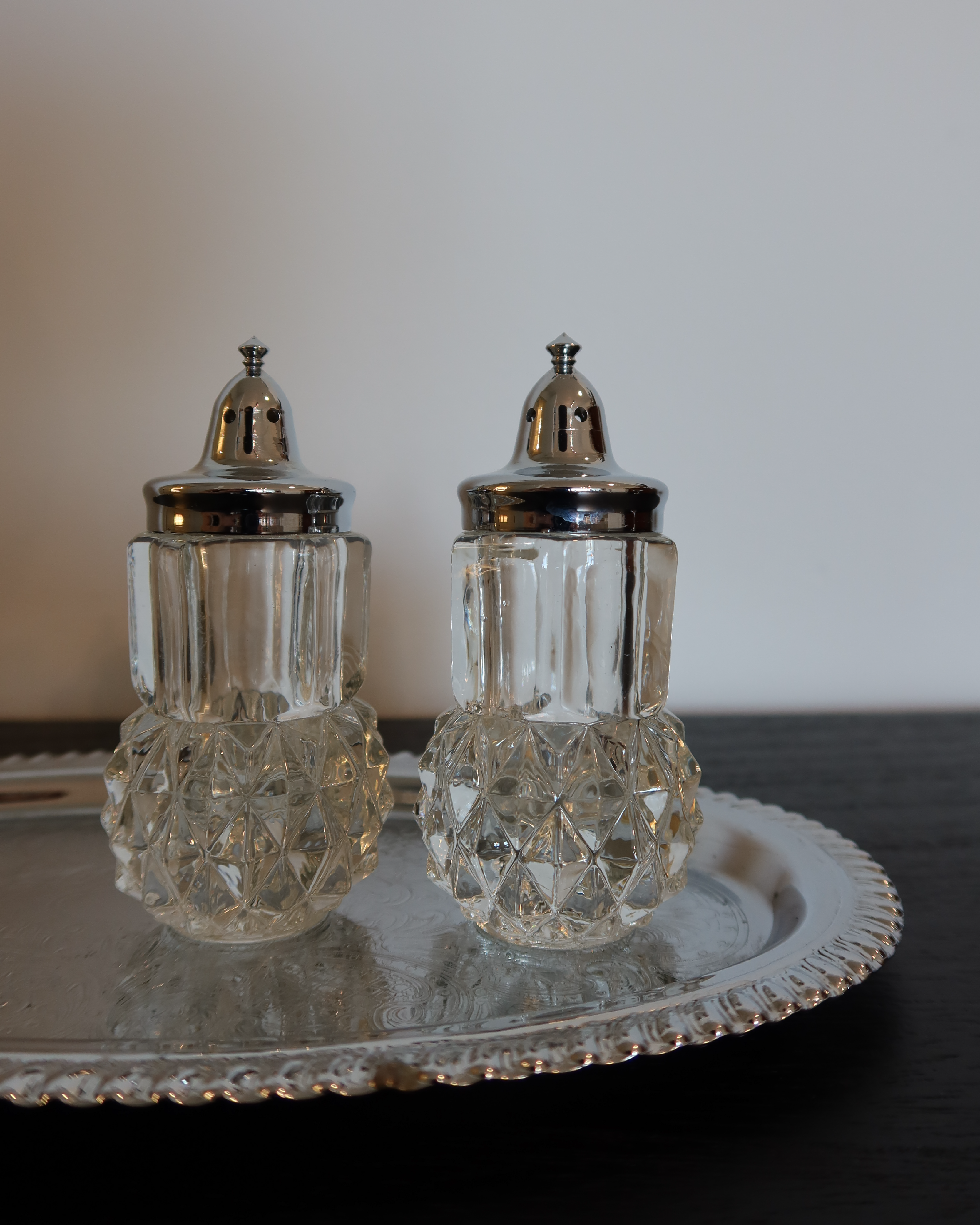 Cosette Crystal Salt & Pepper Shakers