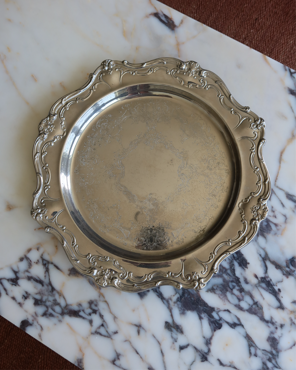 Marlowe 15.75" Silver Tray