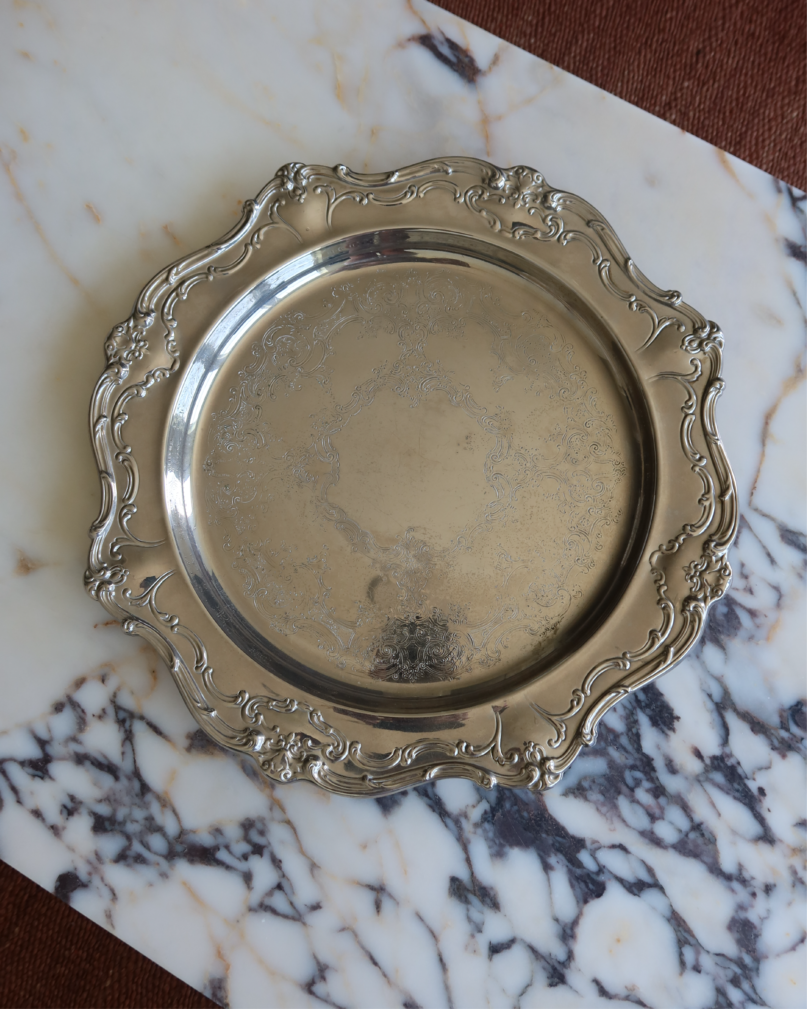 Marlowe 15.75" Silver Tray