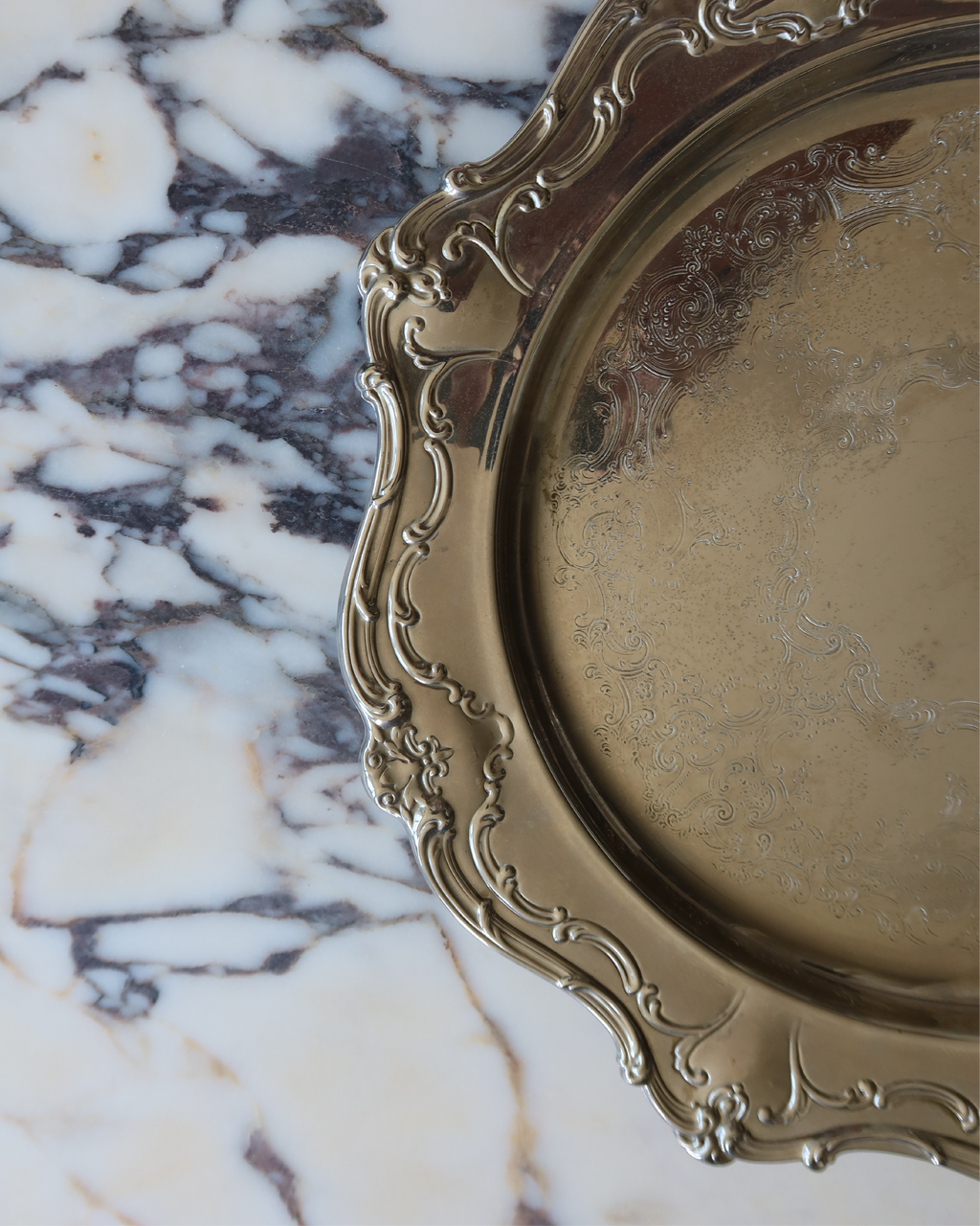 Marlowe 15.75" Silver Tray