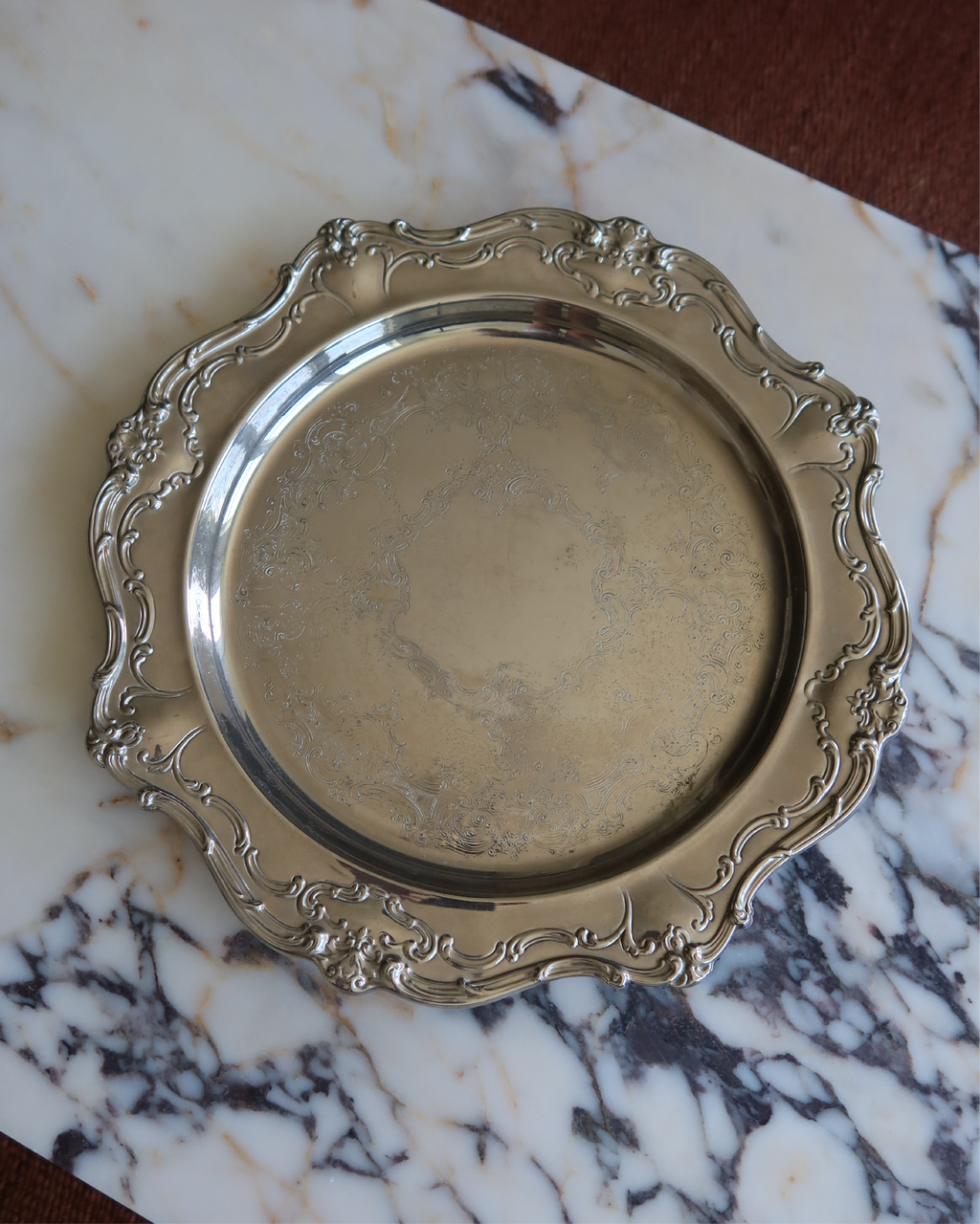 Marlowe 15.75" Silver Tray