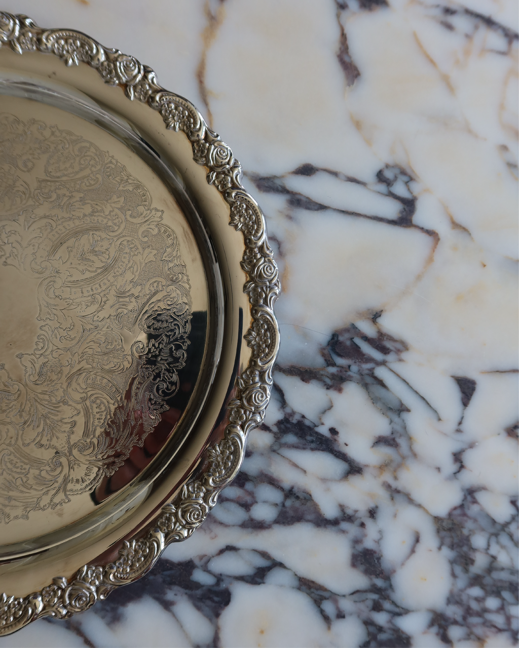 Lucienne 12" Silver Tray