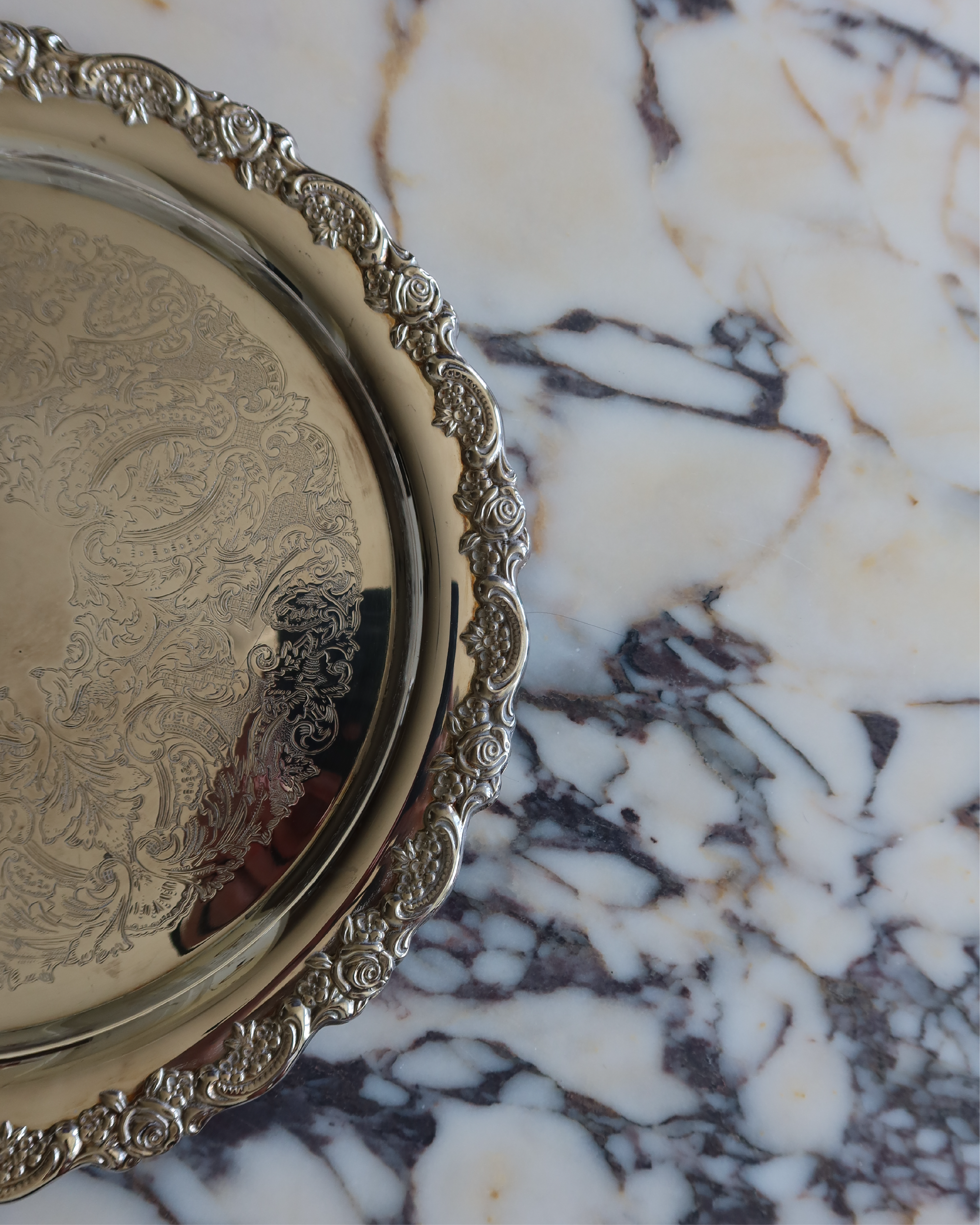 Lucienne 12" Silver Tray