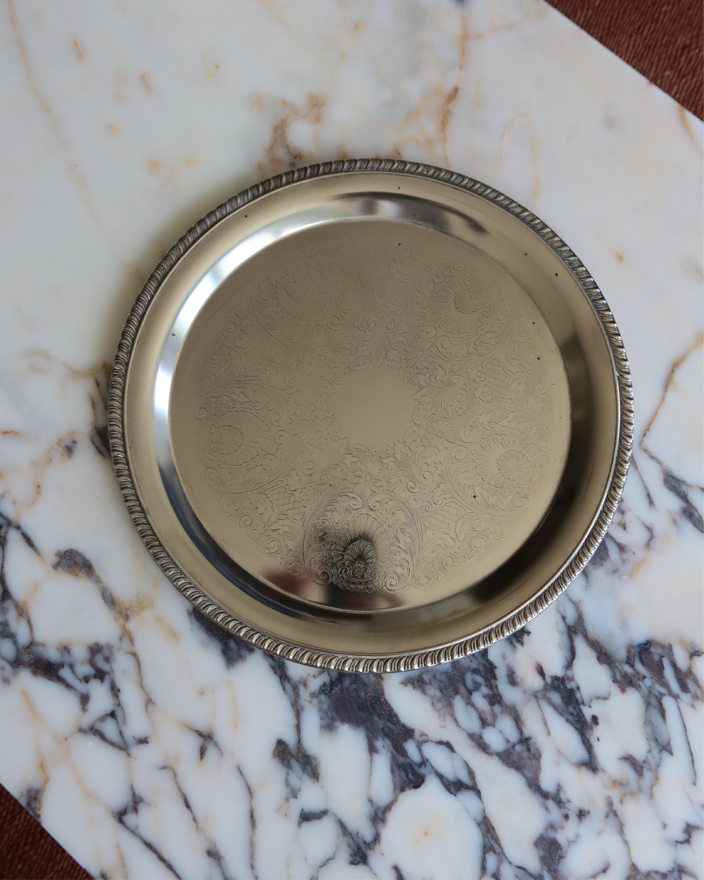 Elara 12.5" Silver Tray