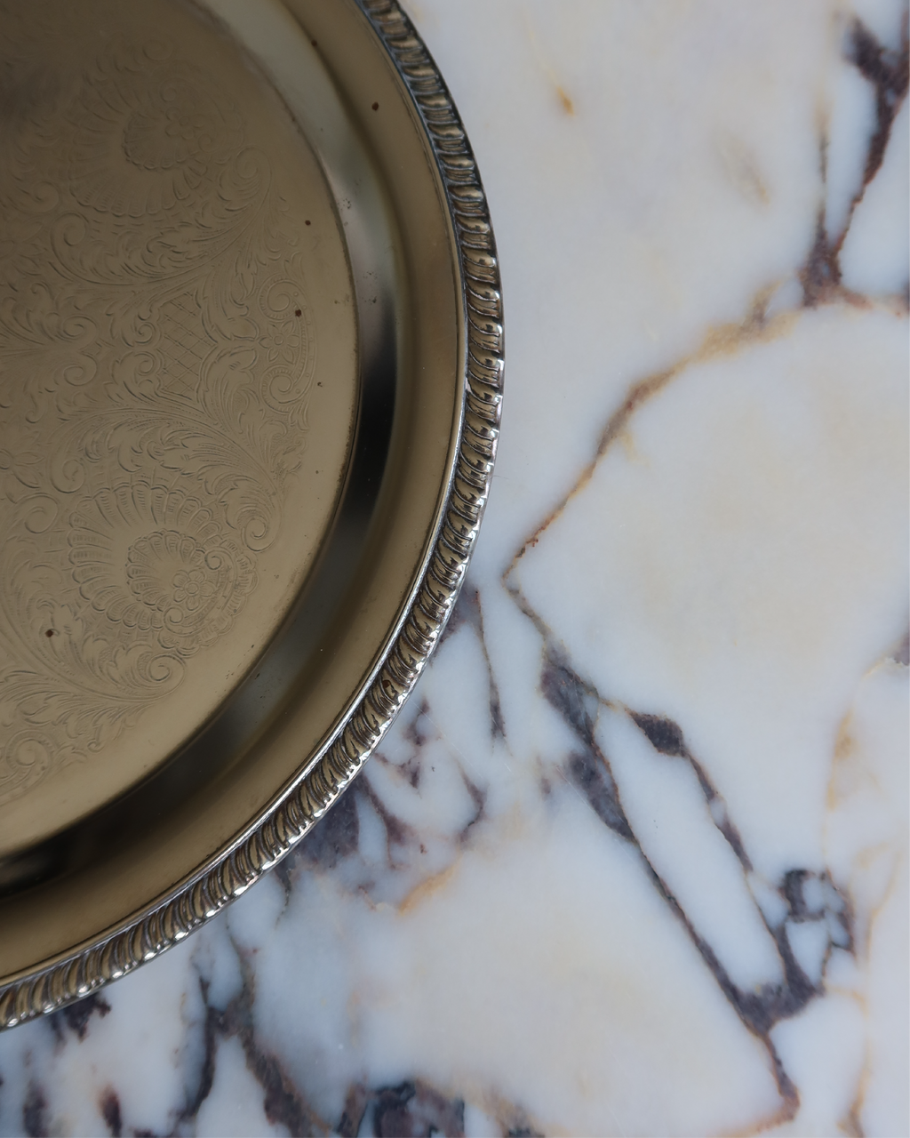 Elara 12.5" Silver Tray