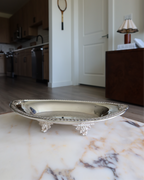 Solene 12.75" Footed Silver Tray