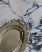 Solene 12.75" Footed Silver Tray