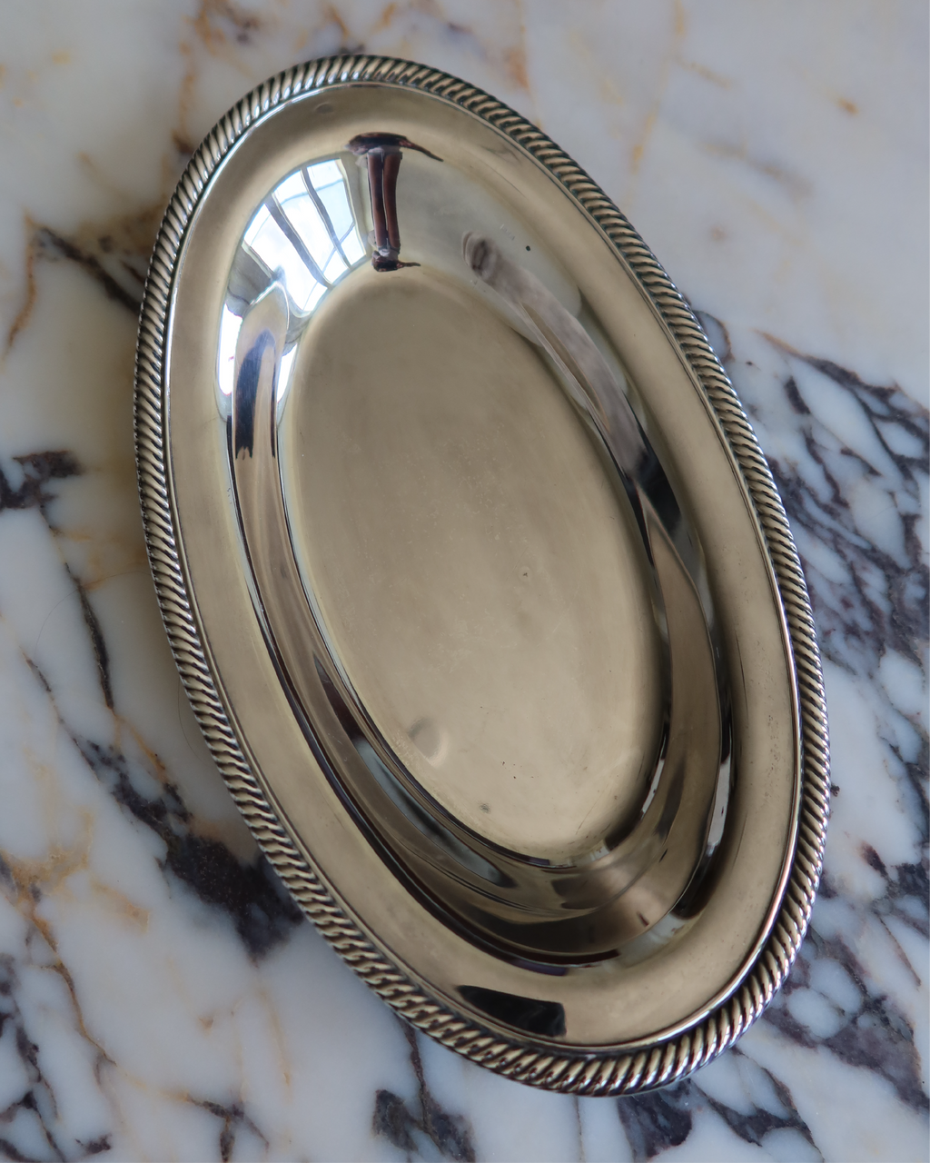 Leona 12.5" Silver Tray
