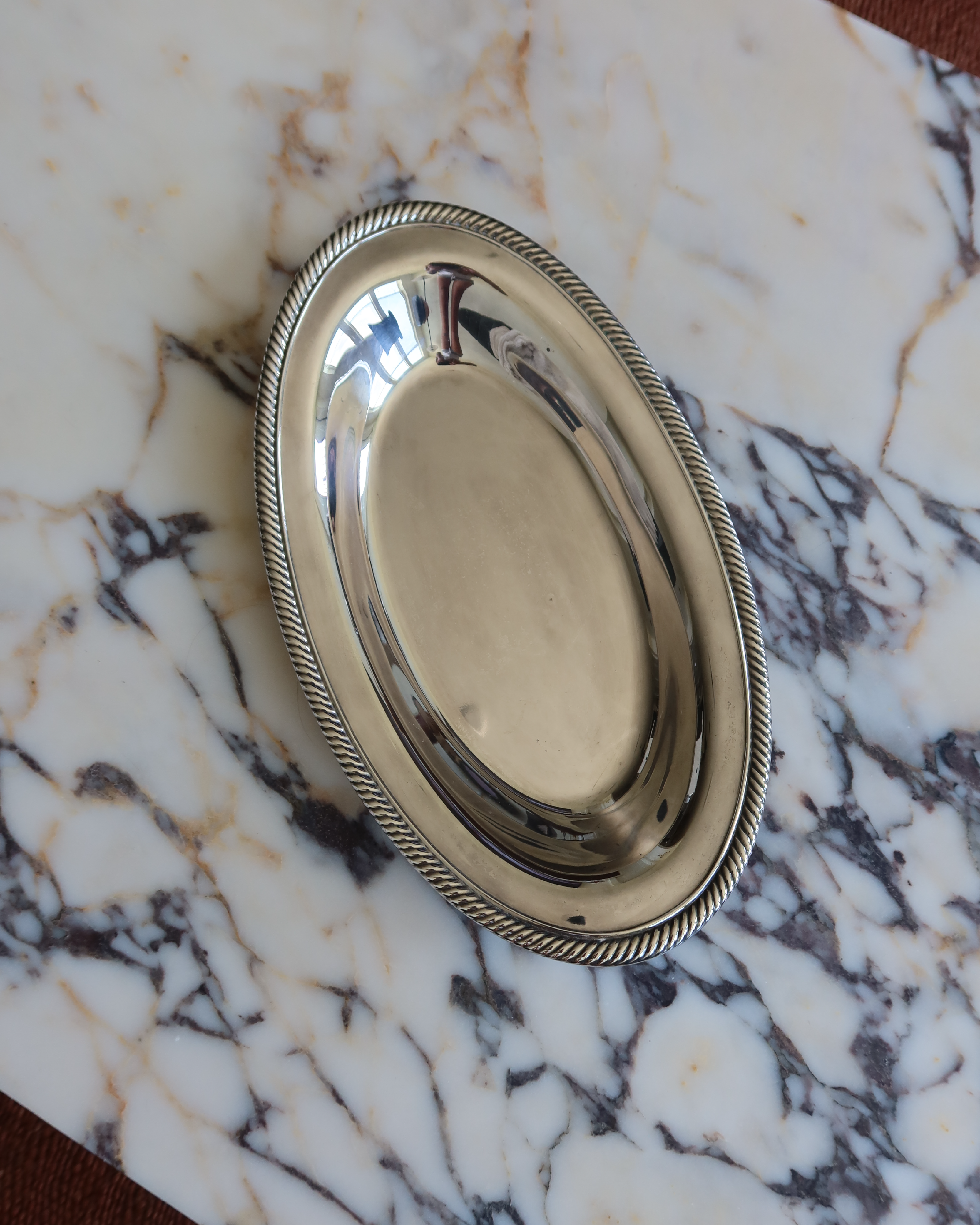Leona 12.5" Silver Tray