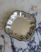 Freya 10.25" Footed Silver Tray