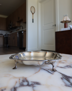 Freya 10.25" Footed Silver Tray