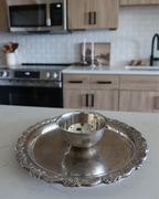 Harlow Silver Serving Tray w/ Bowl