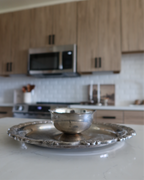Harlow Silver Serving Tray w/ Bowl