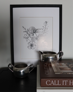 Zara Silver Creamer & Sugar Set