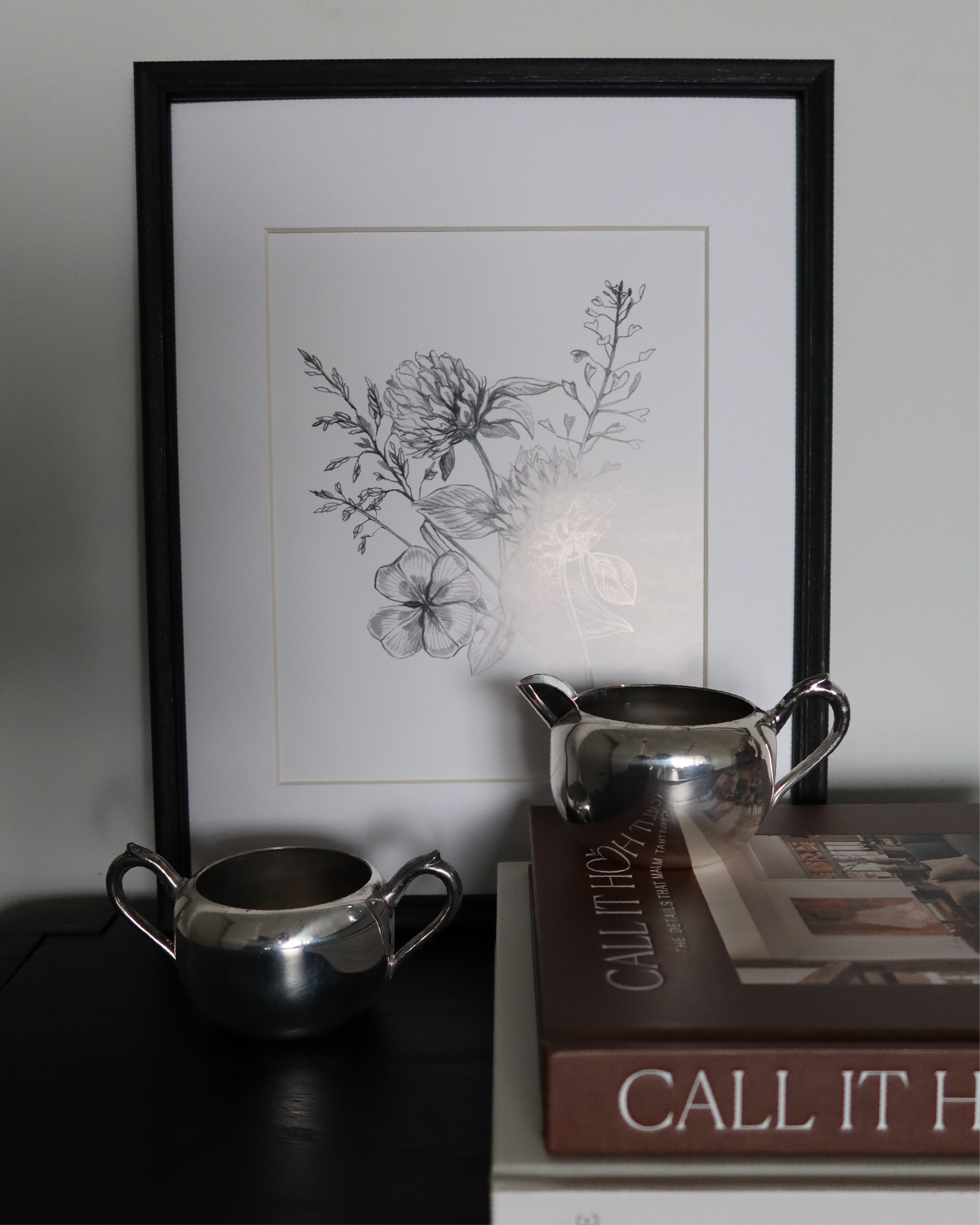 Zara Silver Creamer & Sugar Set