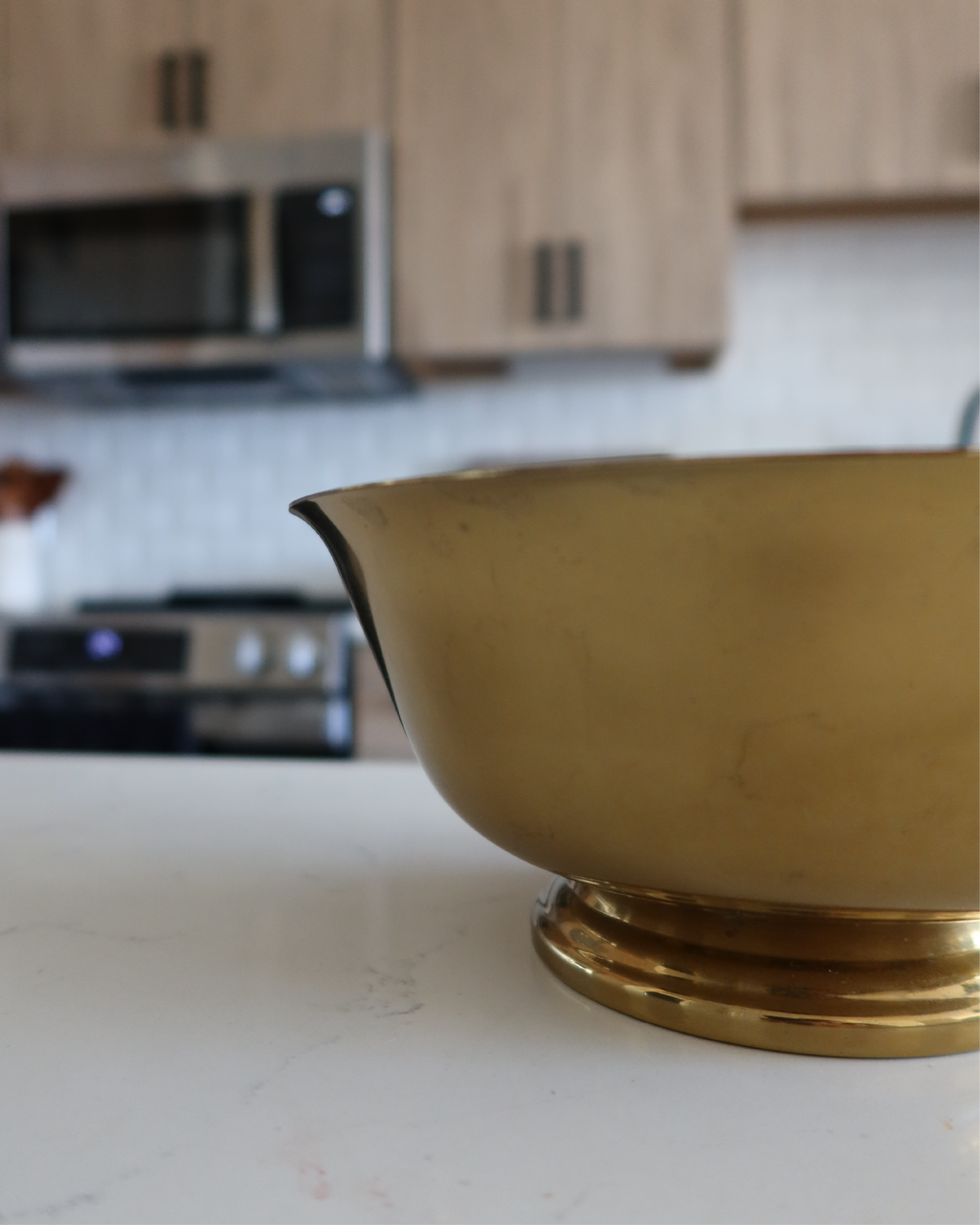 Blythe 8" Brass Revere Bowl w/ Pedestal