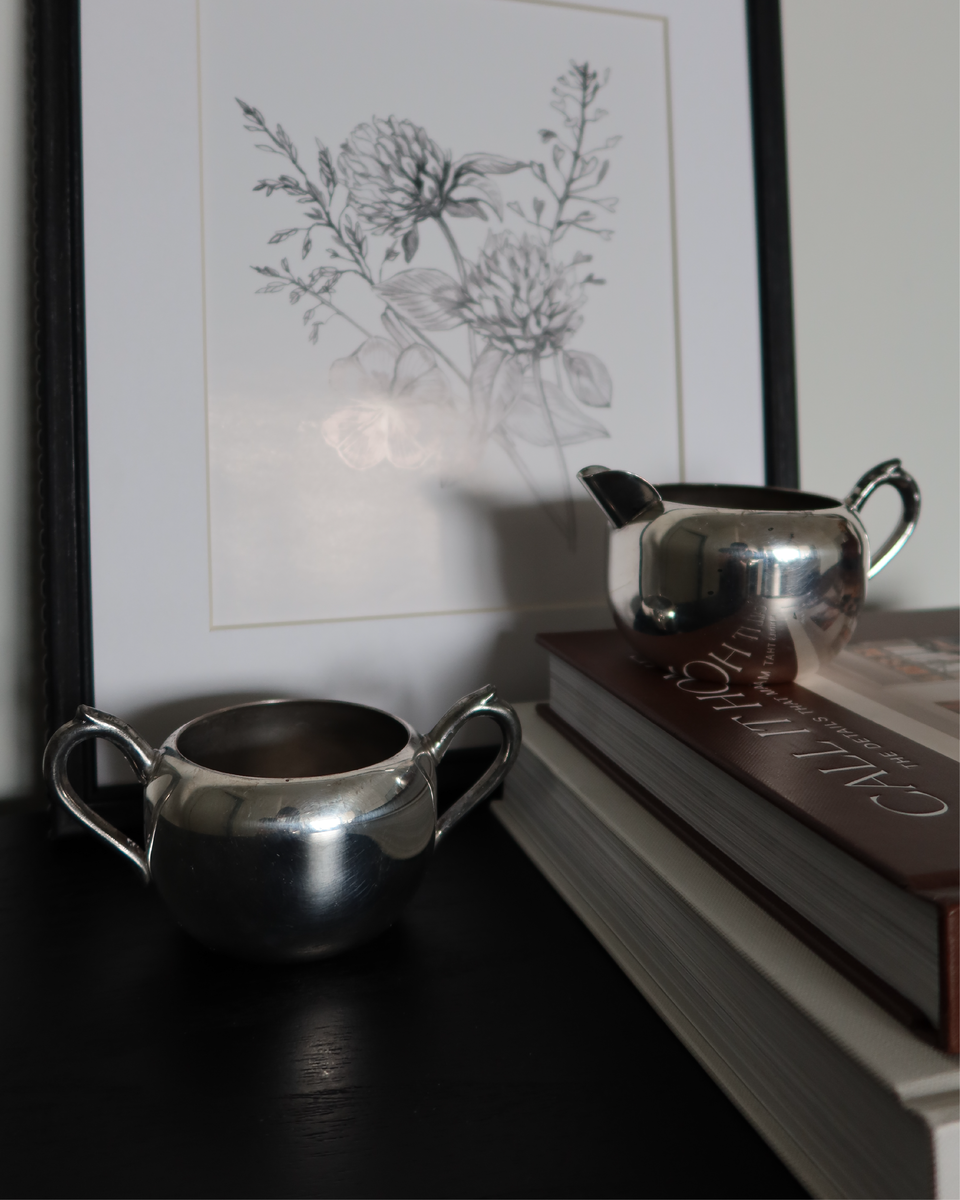 Zara Silver Creamer & Sugar Set