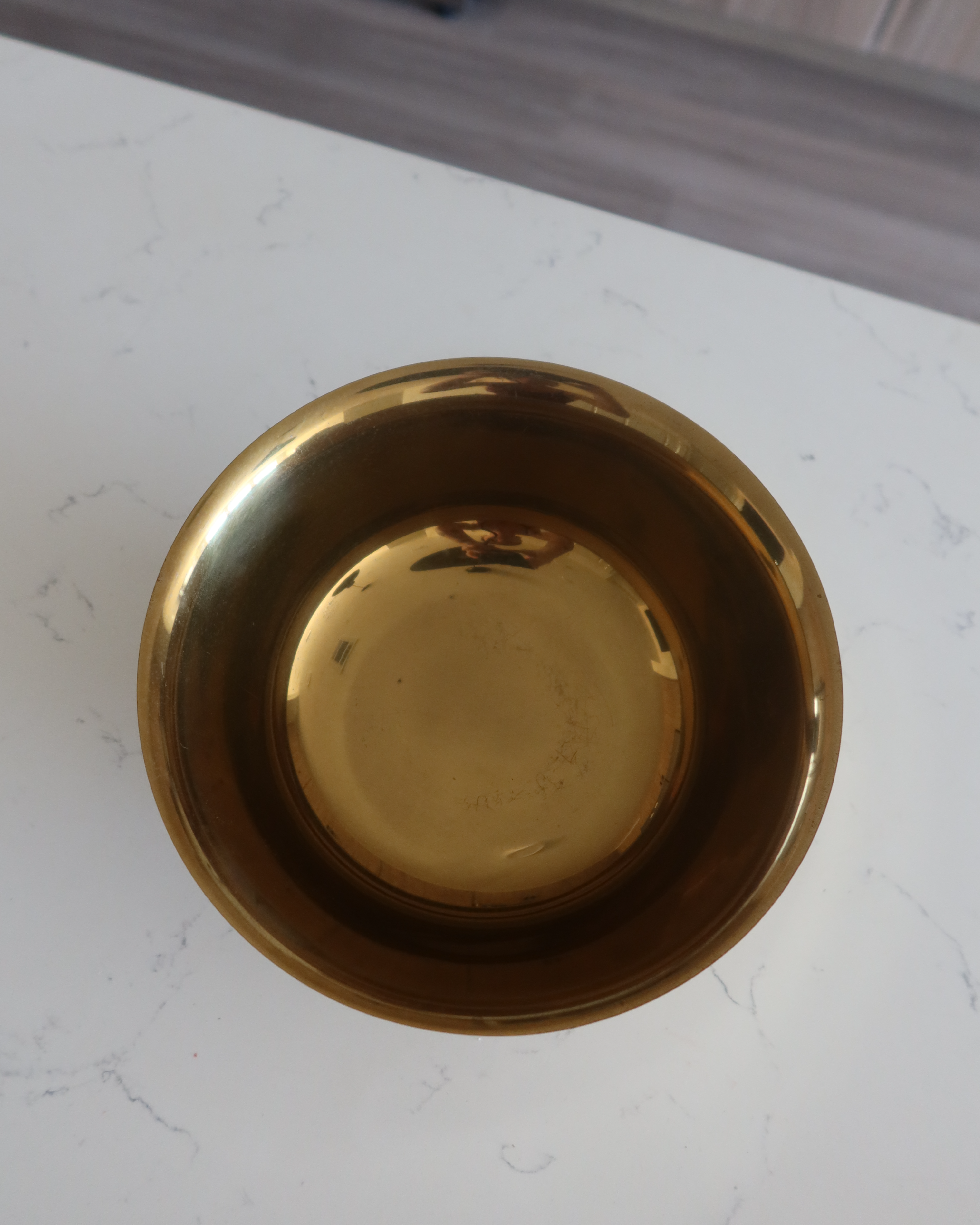 Blythe 8" Brass Revere Bowl w/ Pedestal
