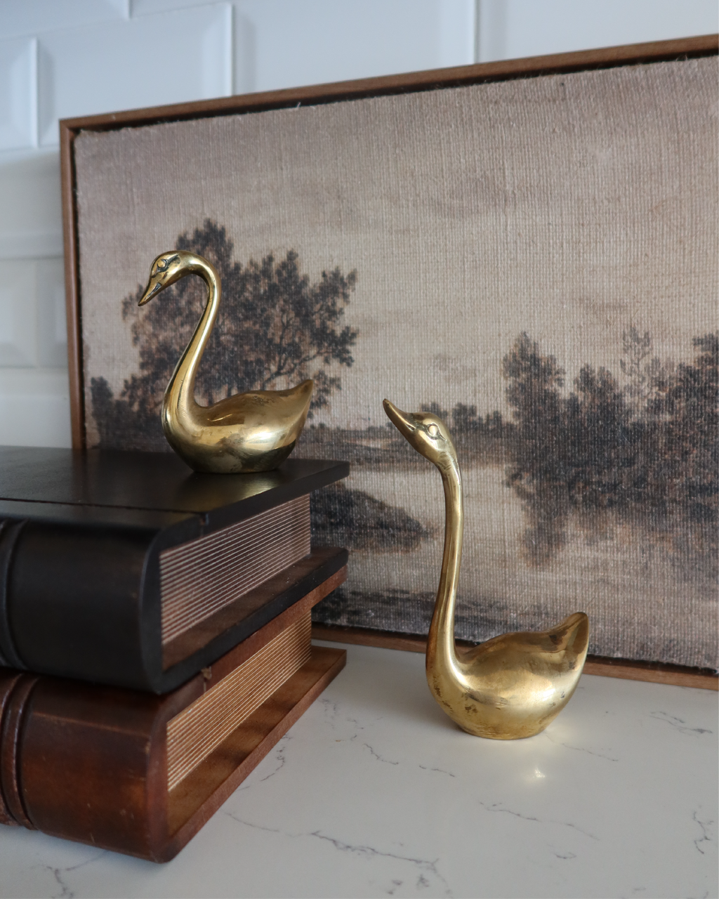 Scarlett 5.75" Brass Swan