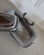 Kira Chrome Butter Dish w/ Knife