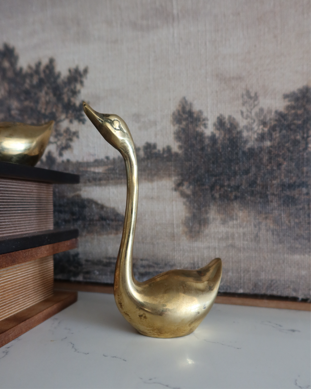 Scarlett 5.75" Brass Swan