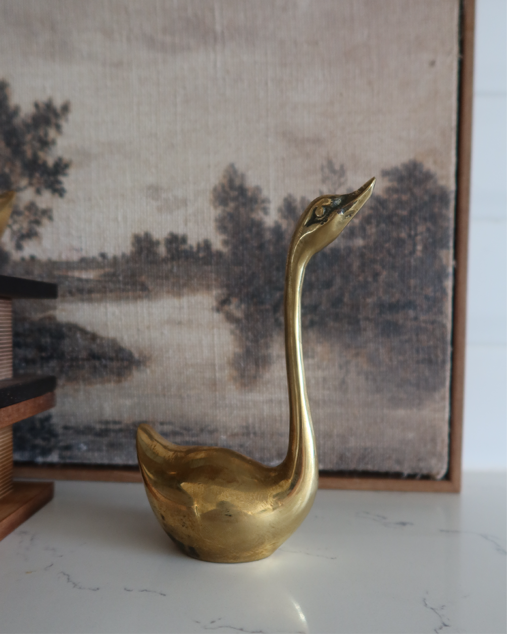 Scarlett 5.75" Brass Swan