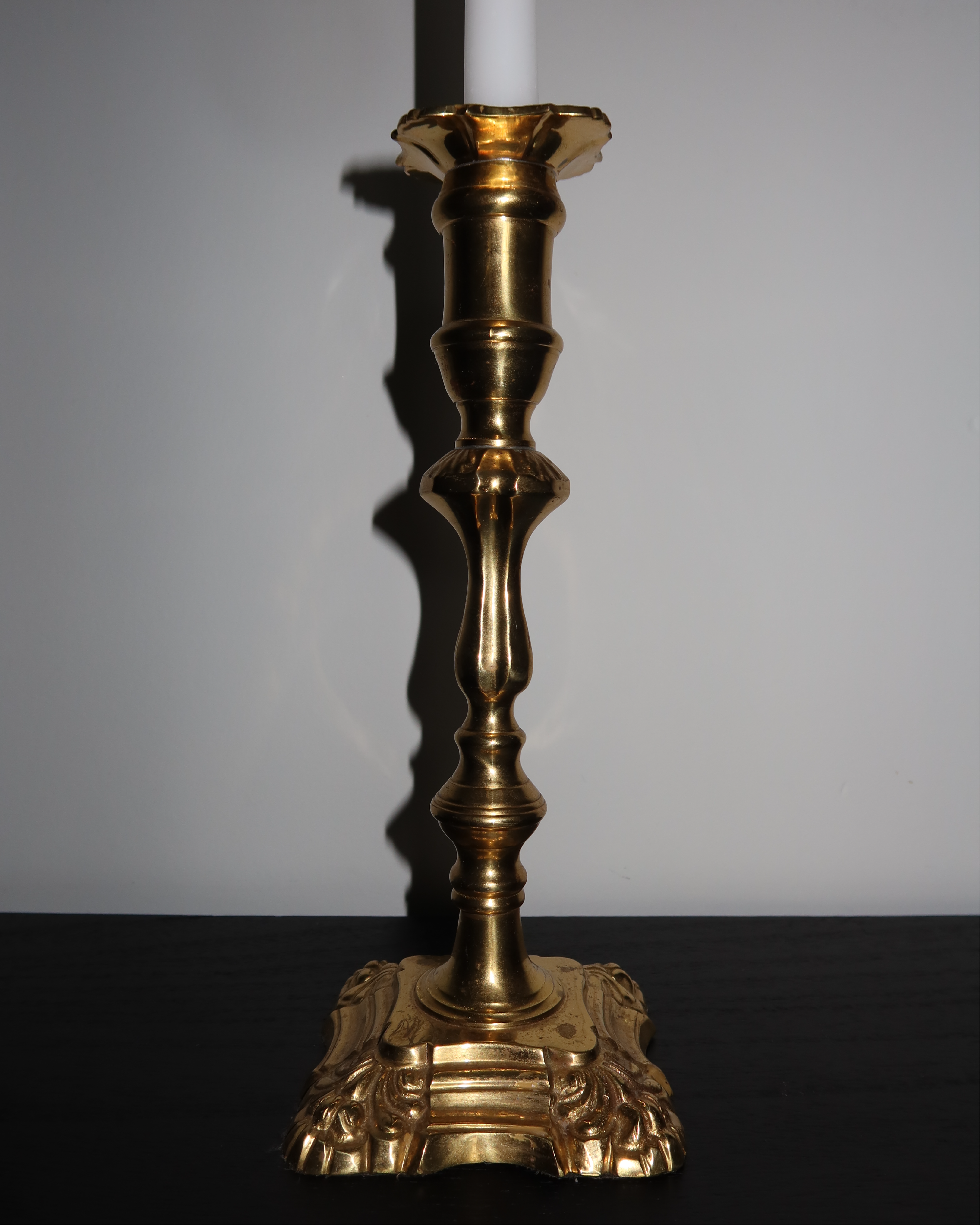 Celeste 10.5" Brass Candlestick