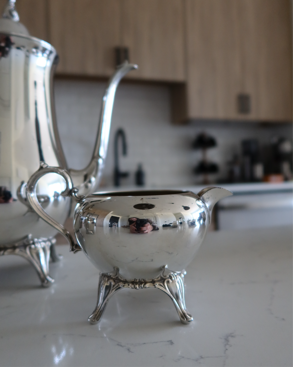 Soleil Silver Tea Set, 3-Pieces