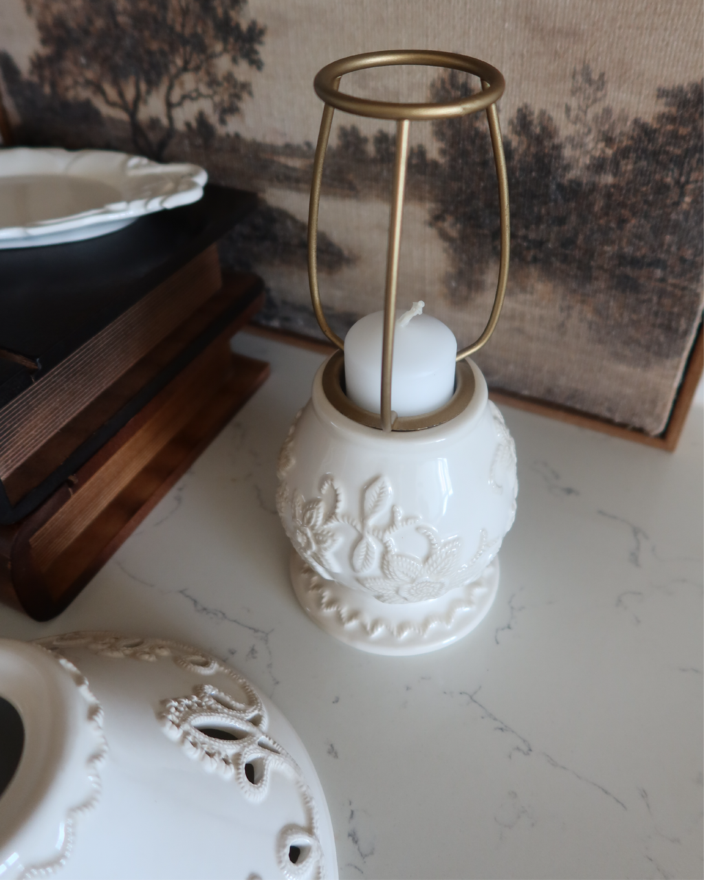 Cosette 8" Tea Light Candle Lamp