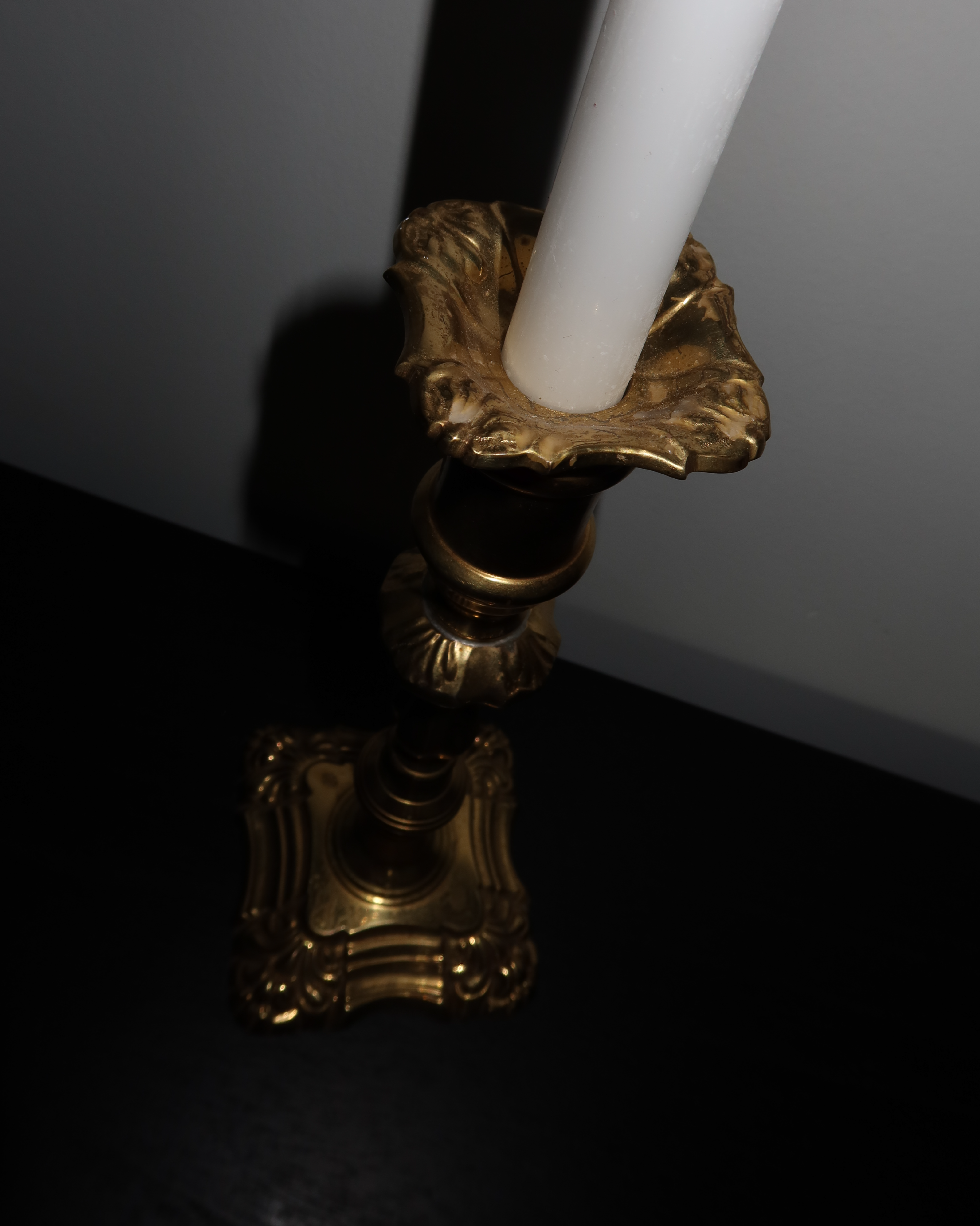 Celeste 10.5" Brass Candlestick