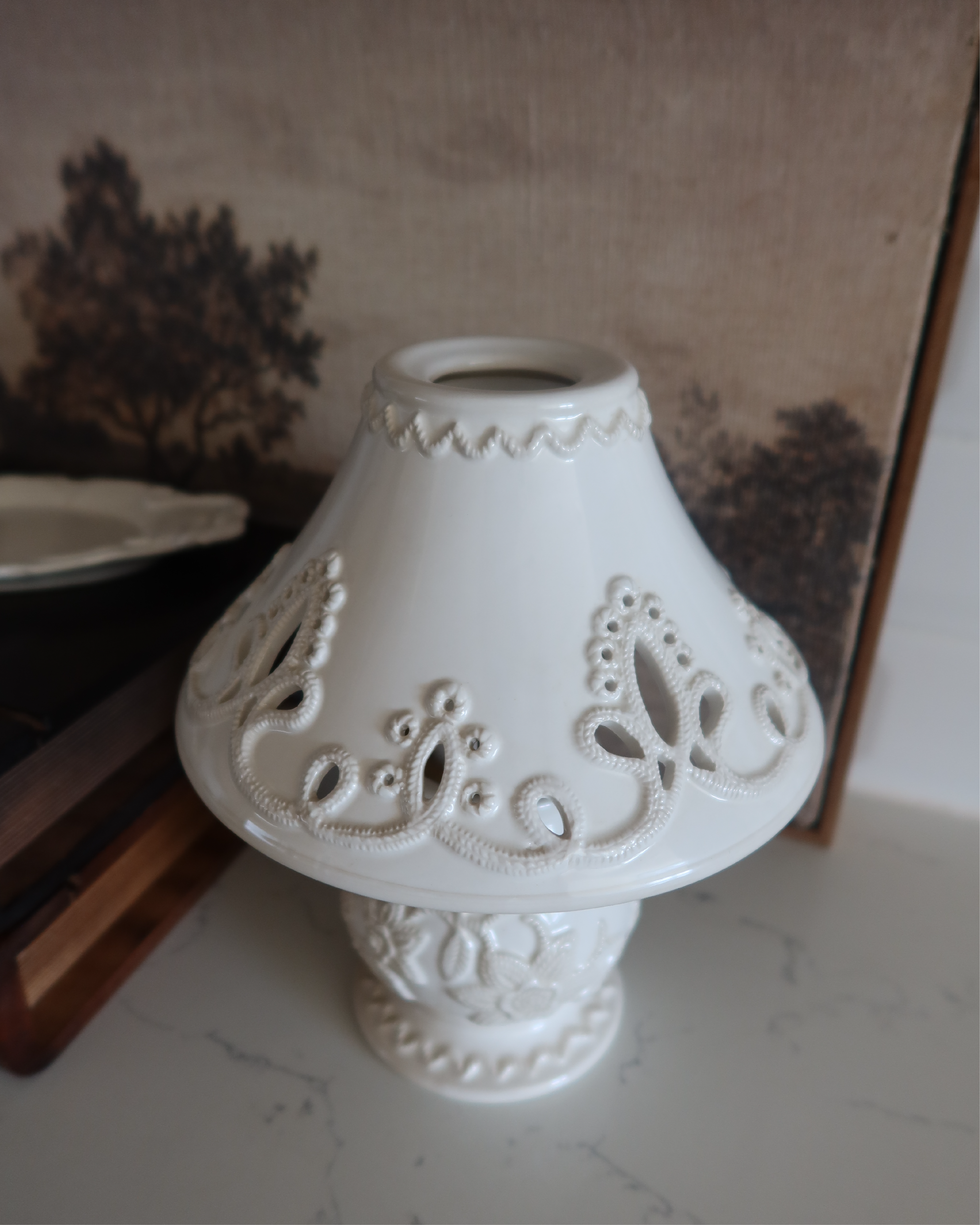 Cosette 8" Tea Light Candle Lamp