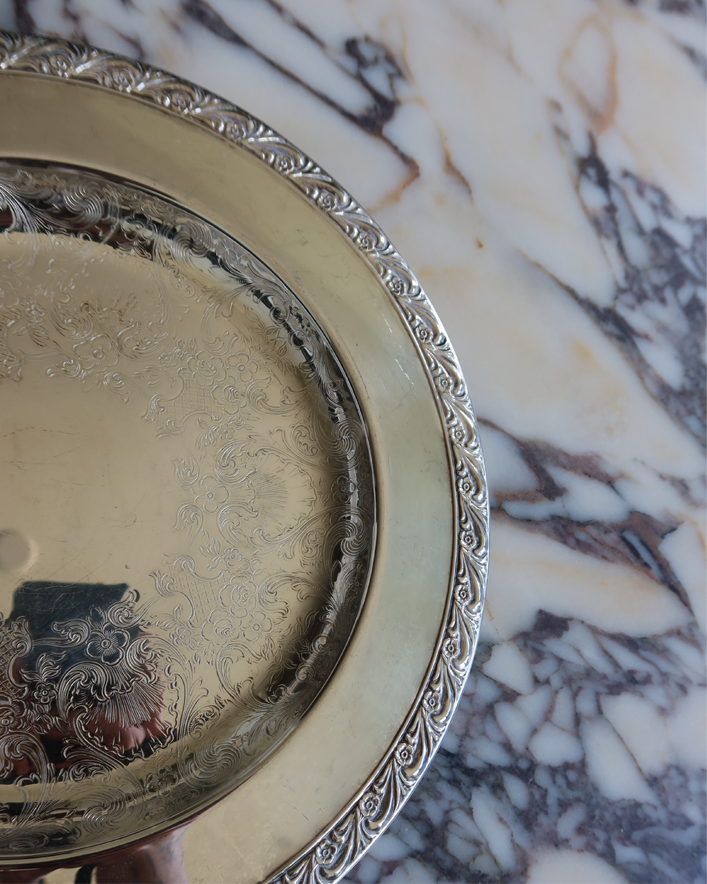 Brielle 10" Silver Tray