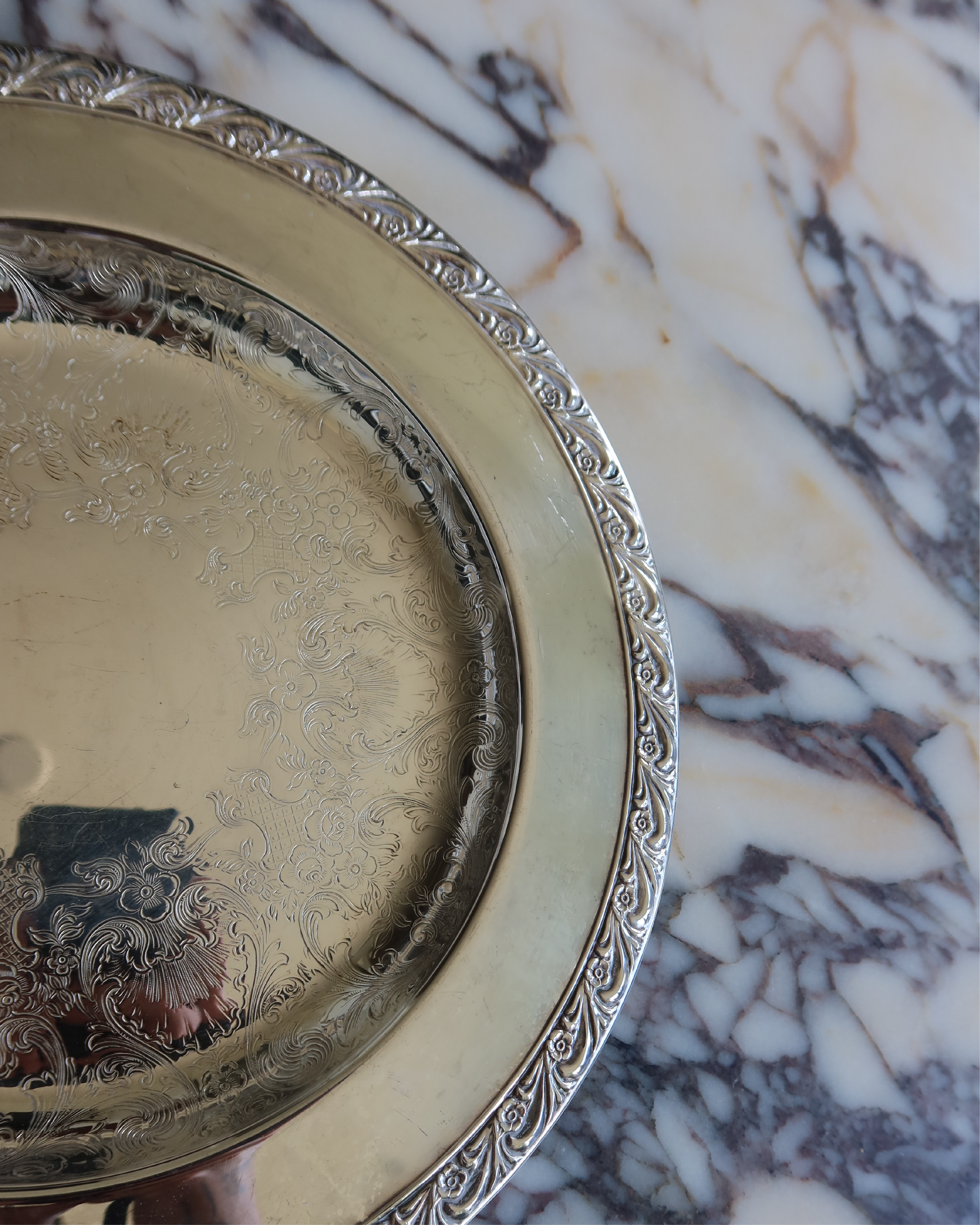 Brielle 10" Silver Tray