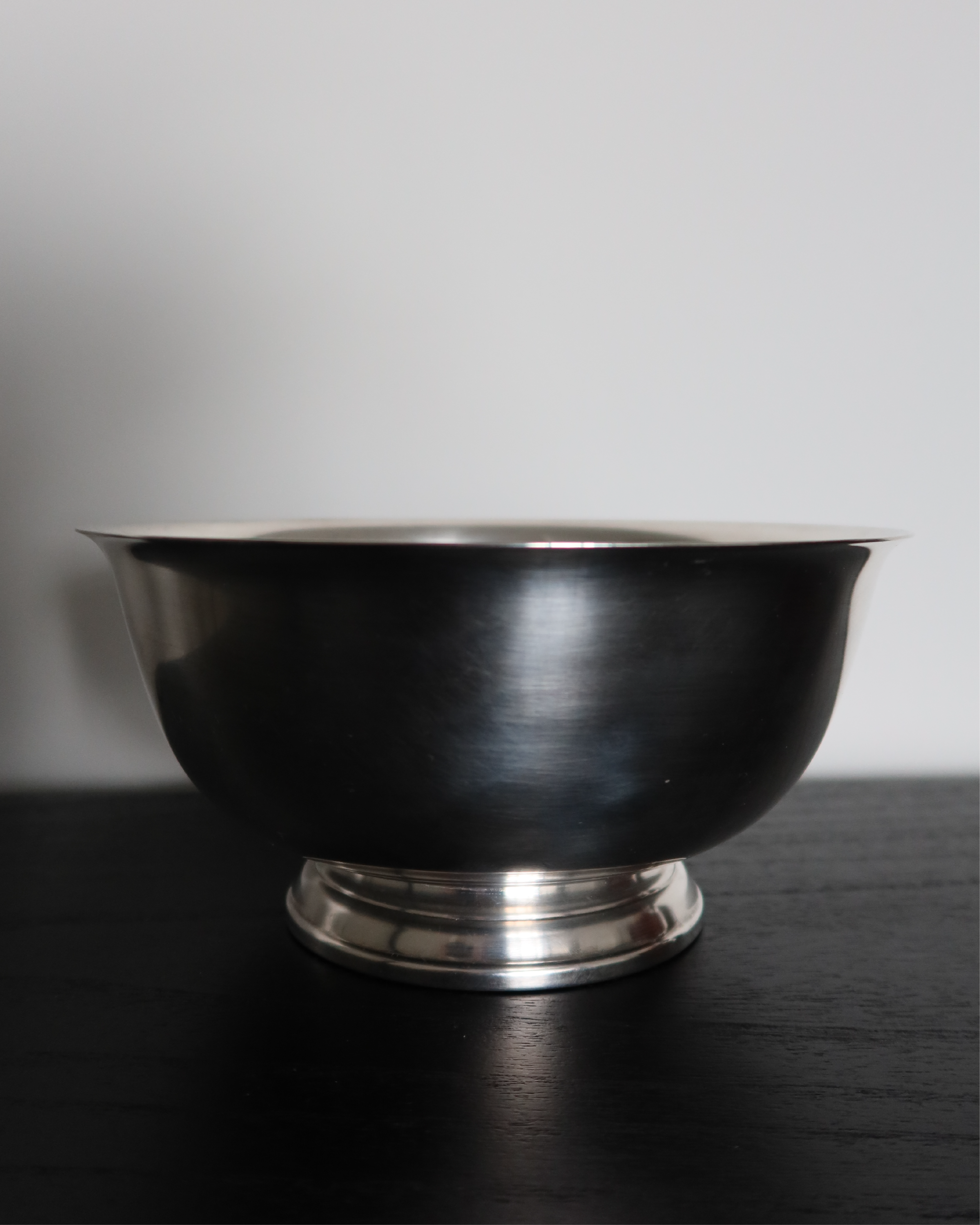 Portia 9" Silver Bowl w/ Pedestal