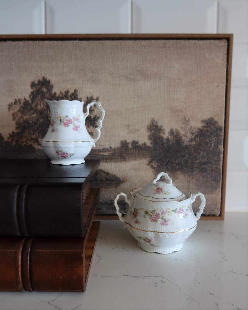 Brigitte Porcelain Sugar & Creamer Set