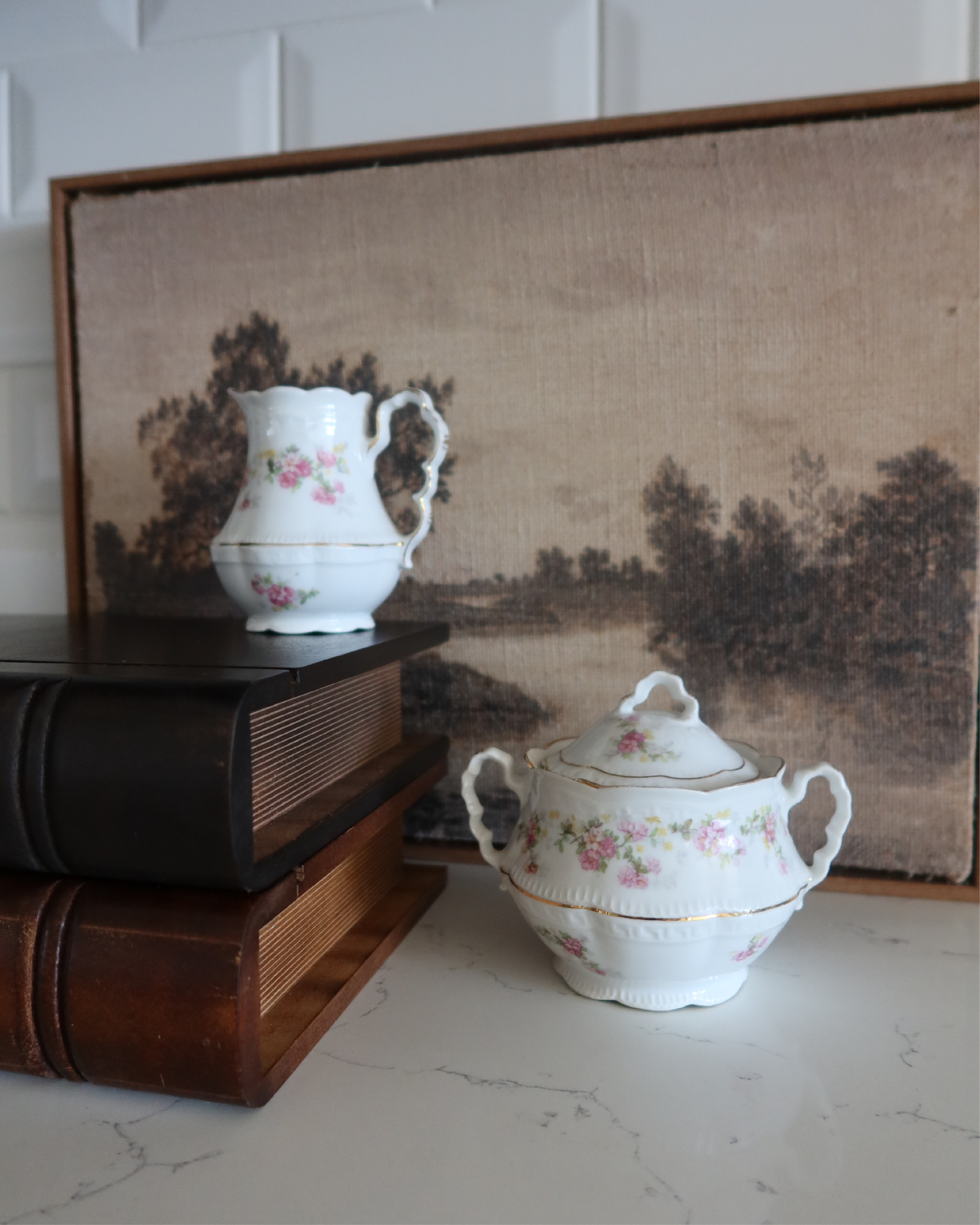 Brigitte Porcelain Sugar & Creamer Set