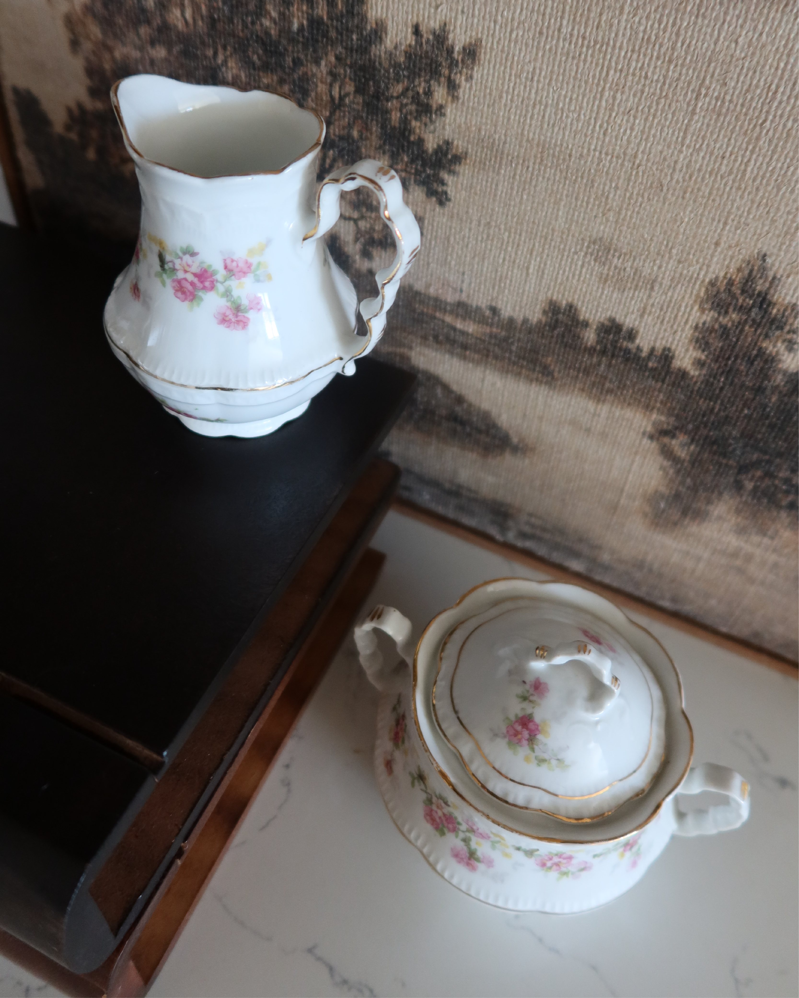 Brigitte Porcelain Sugar & Creamer Set