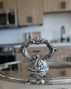 Alessia 13.5" Silver Serving Platter w/ Lid