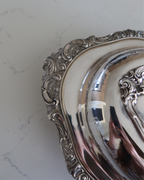 Alessia 13.5" Silver Serving Platter w/ Lid
