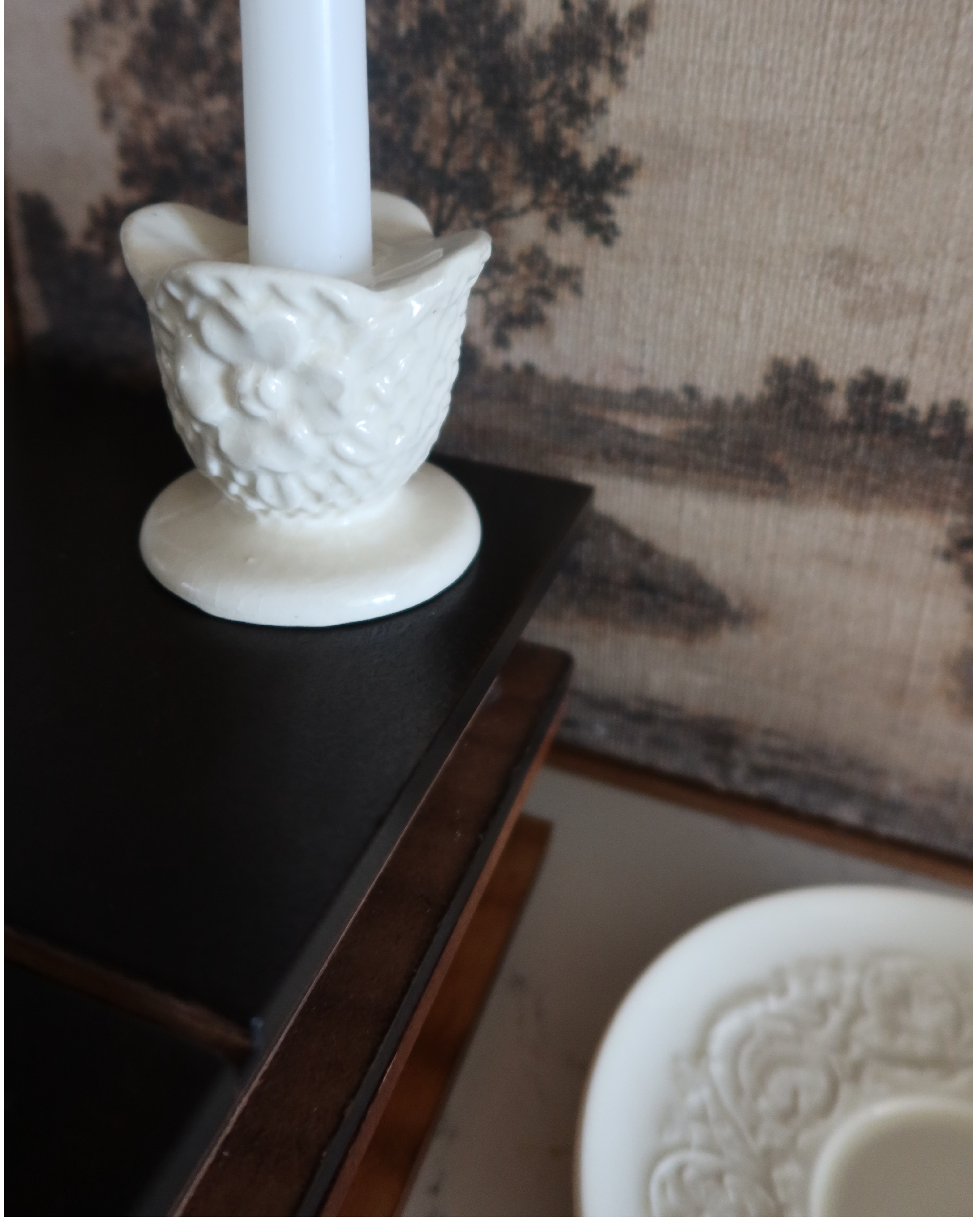 Charlize Ceramic Candlestick Holder