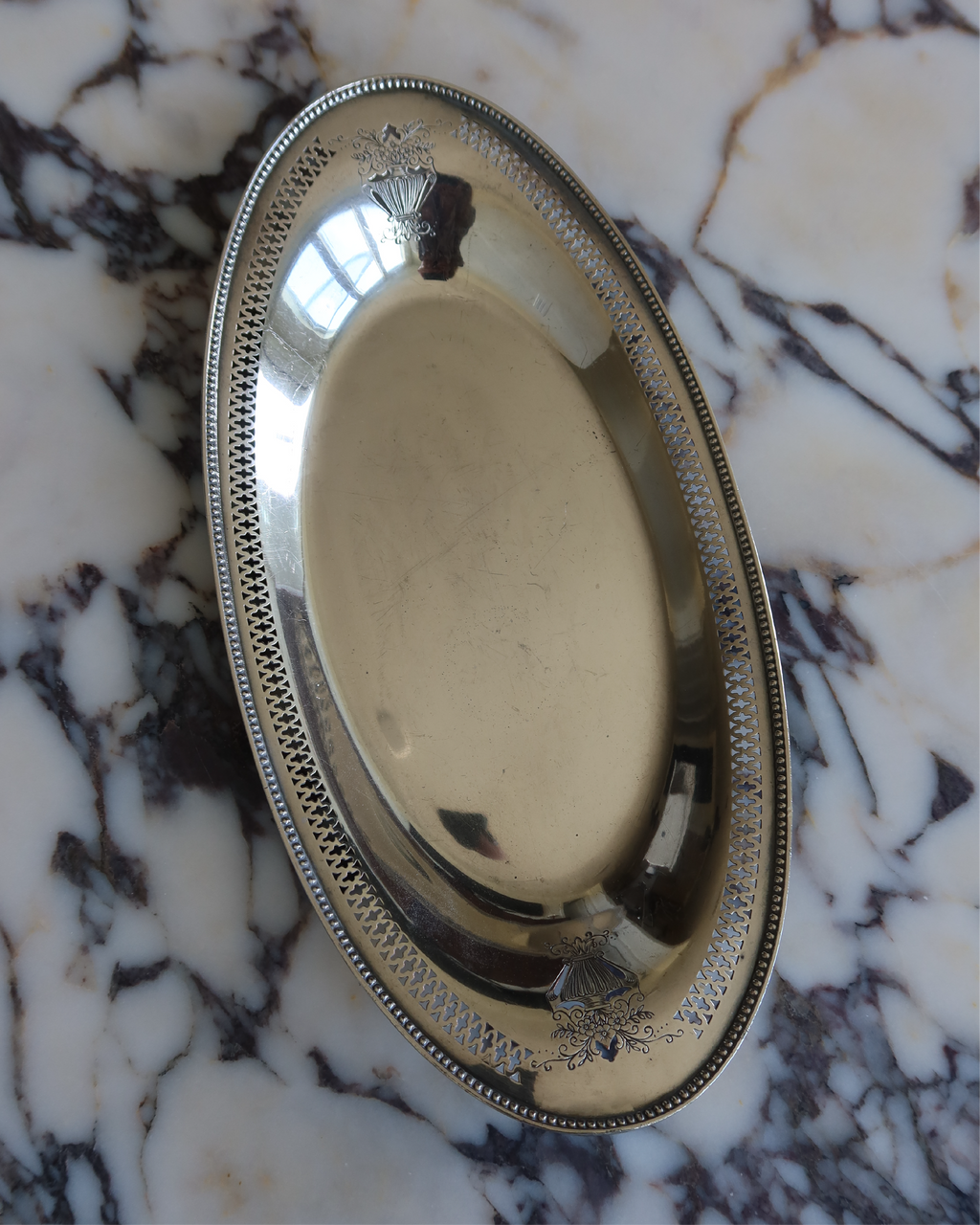 Reina 12.25" Silver Tray