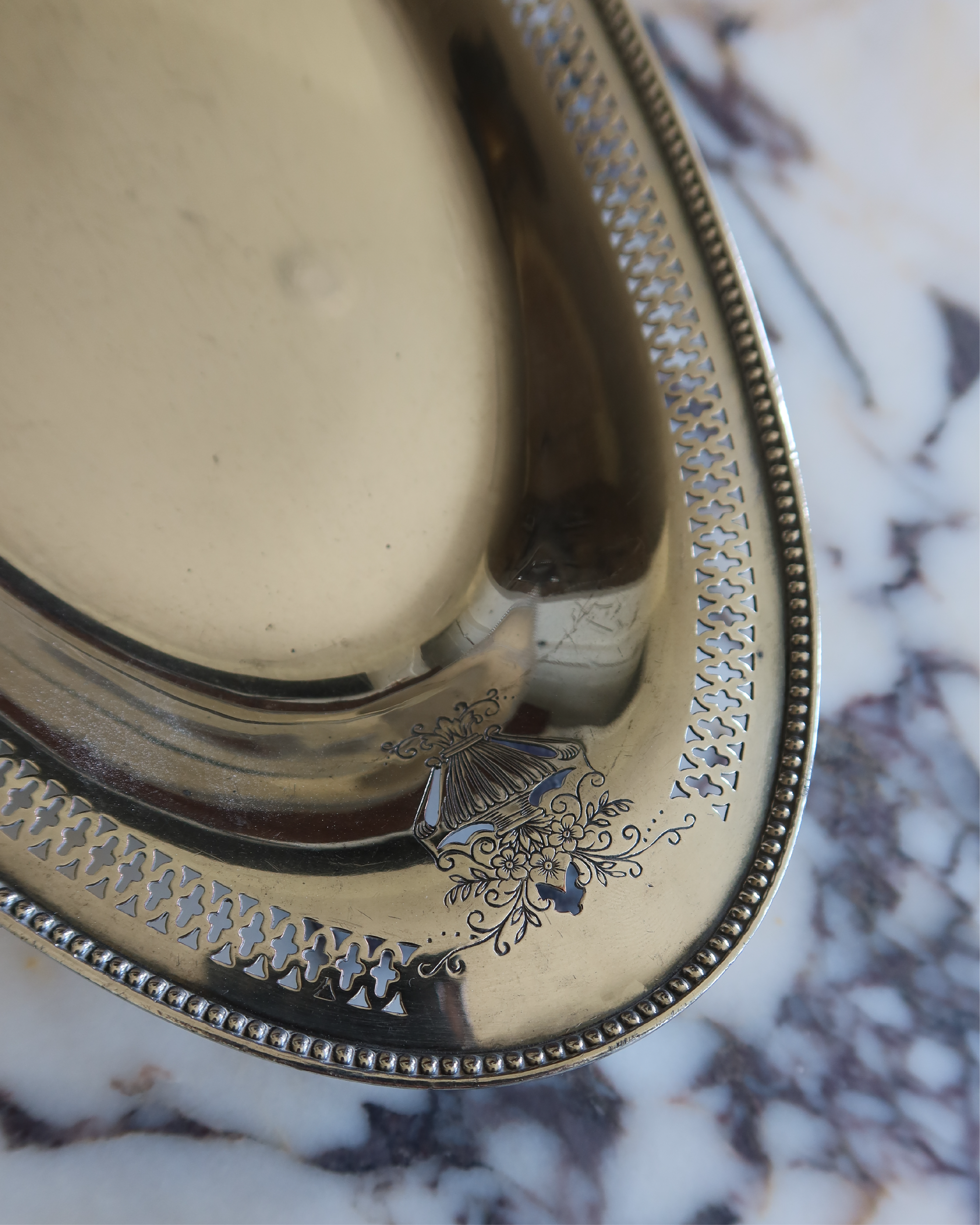 Reina 12.25" Silver Tray