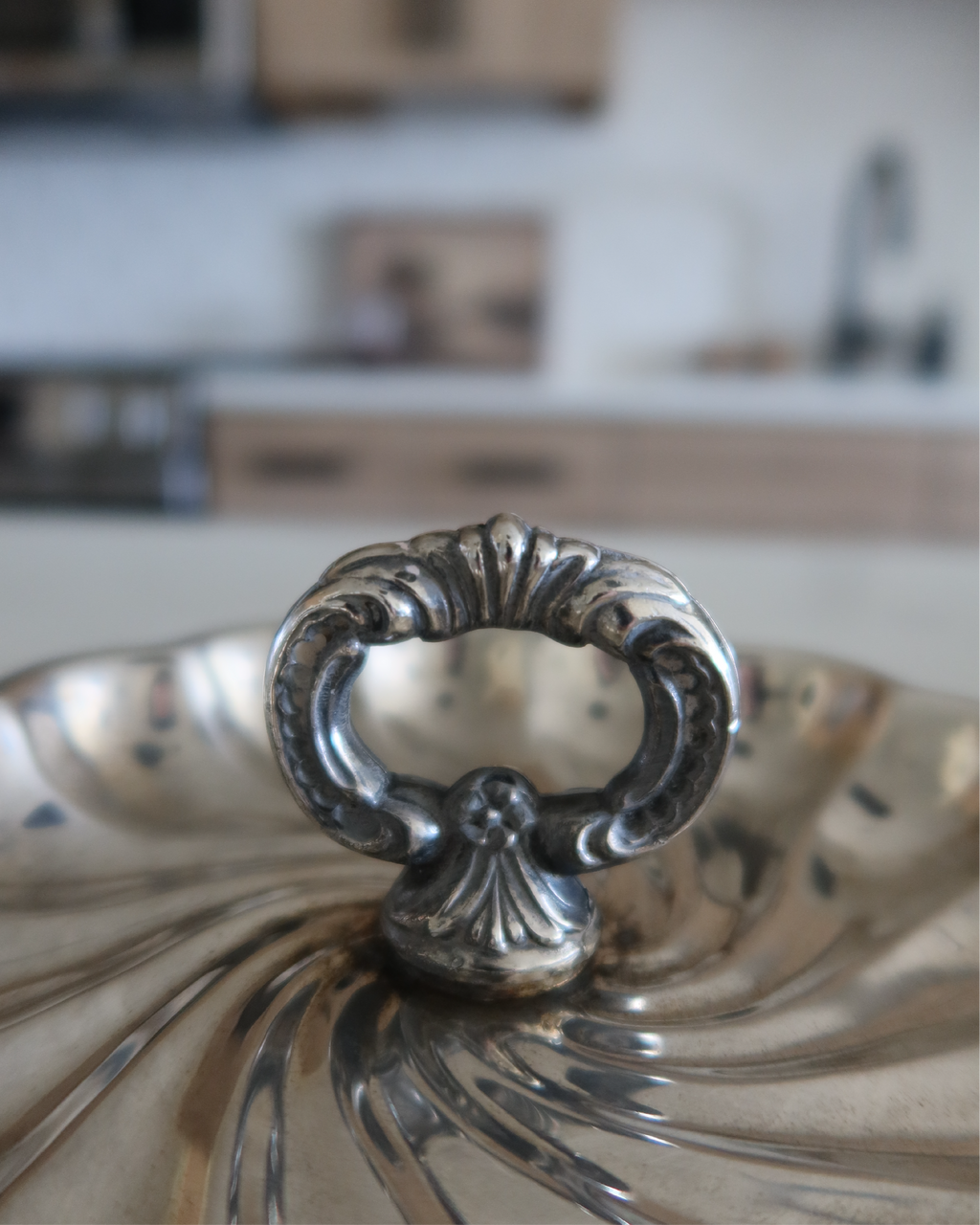 Winslet 6.5" Silver Tray w/ Handle