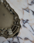 Genevieve 12.25" Silver Scalloped Tray
