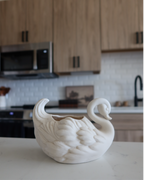 Sabina Porcelain Swan Planter