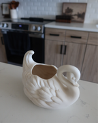 Sabina Porcelain Swan Planter