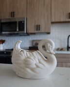 Sabina Porcelain Swan Planter