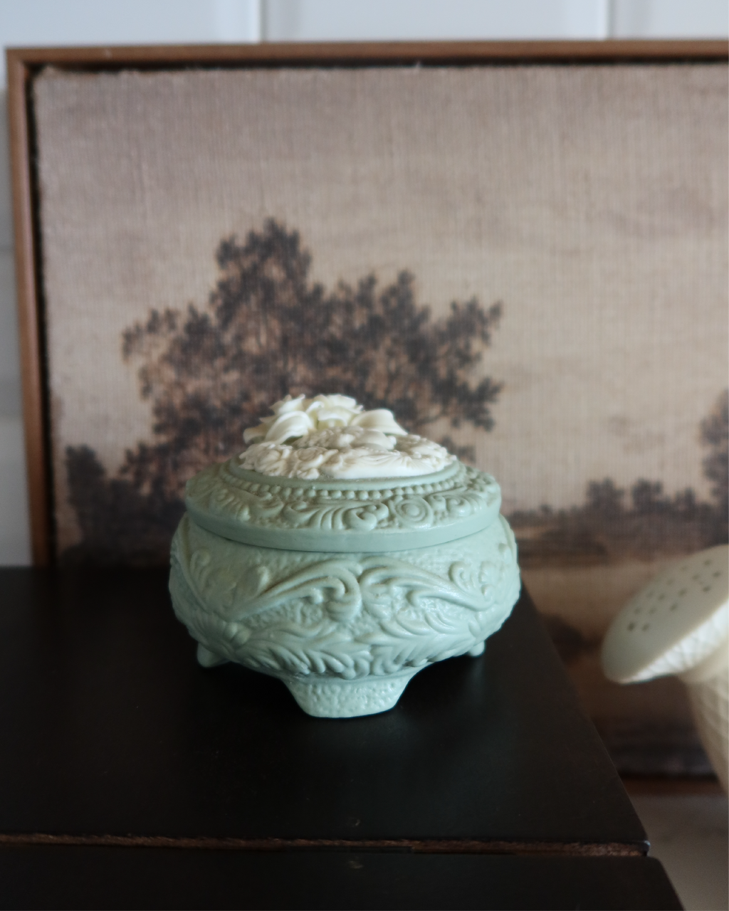 Rosemary Porcelain Trinket Box