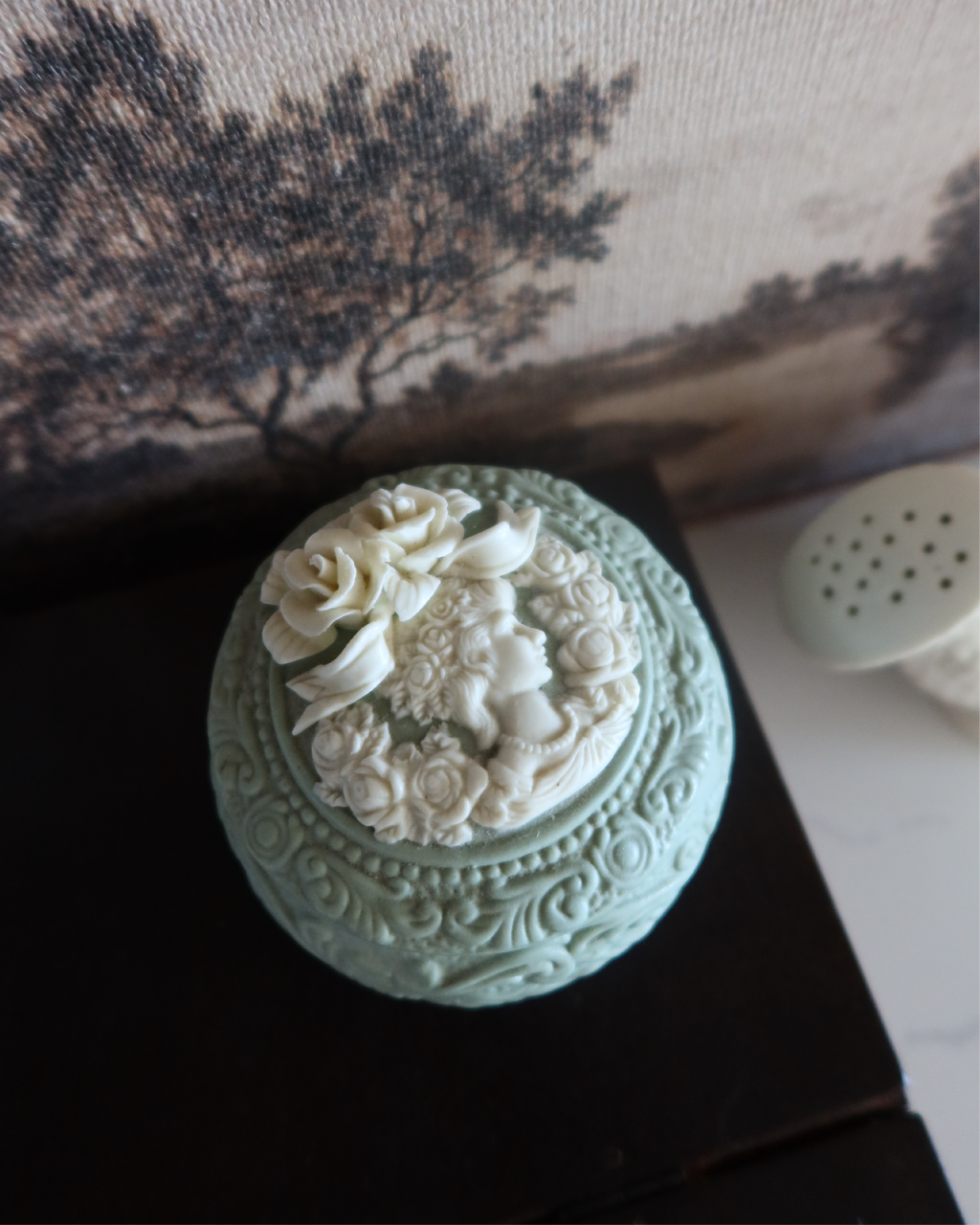 Rosemary Porcelain Trinket Box