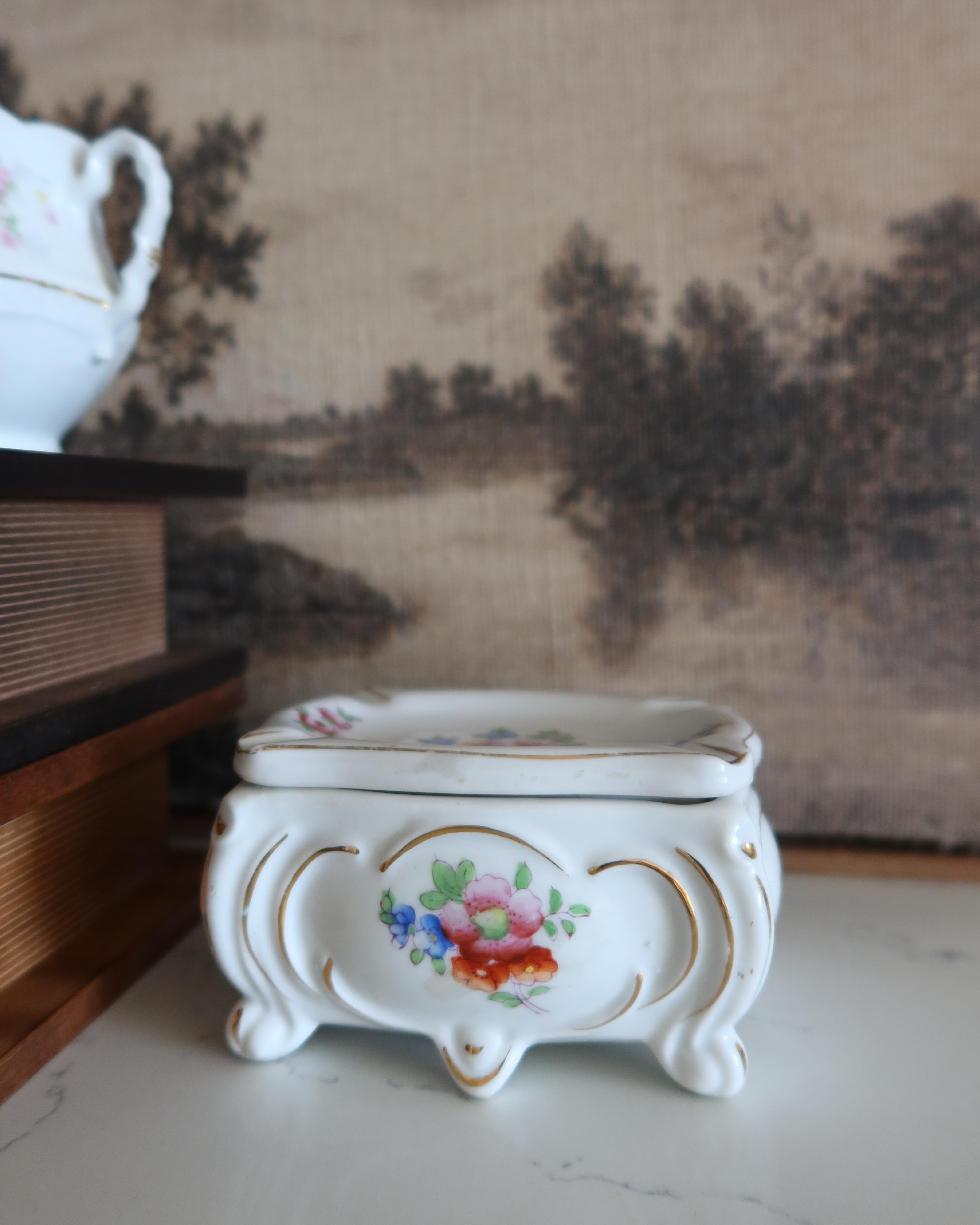 Primrose Porcelain Trinket Box